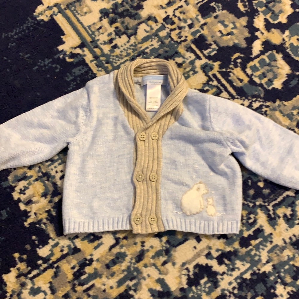 Janie and jack bear sweater little layette
